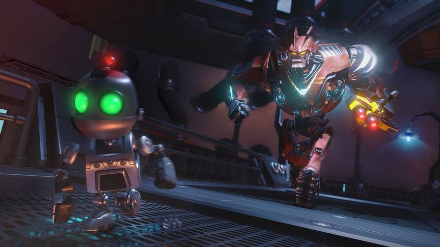 Ratchet &amp; Clank - robot ucieka przed potworem