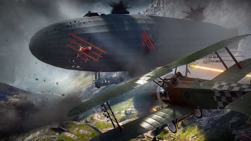 Realizm w Battlefield 1 - zeppeliny w grze
