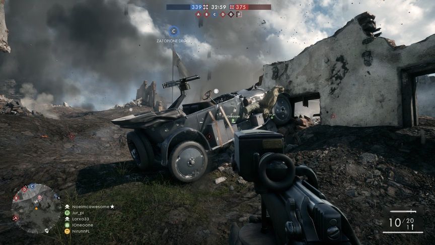 Battlefield 1 - scena z trybu multiplayer