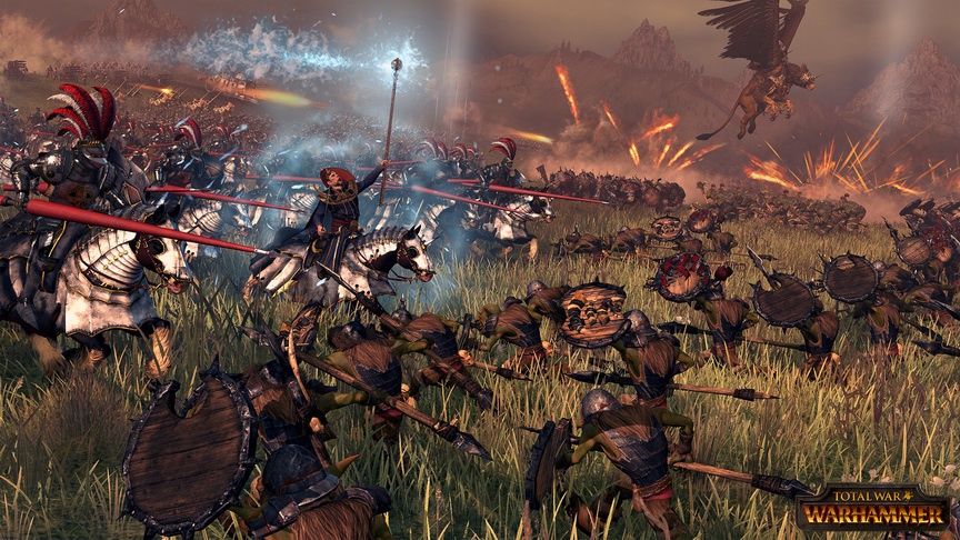 Total War: Warhammer - dowódca prowadzi natarcie