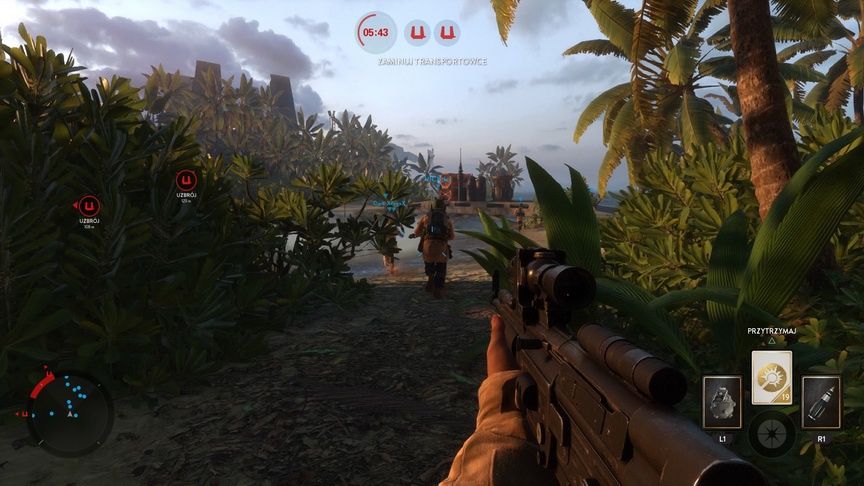 Star Wars: Battlefront - dżungla na planecie z Łort 1
