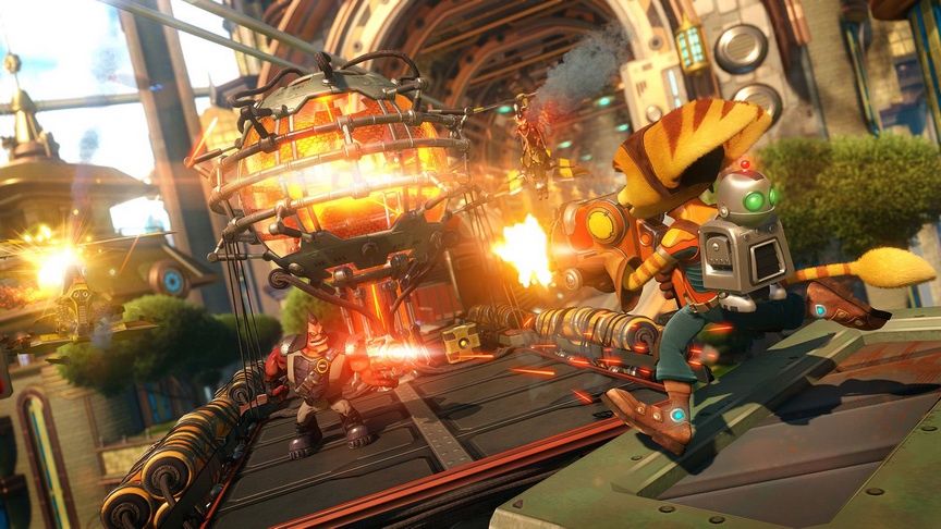 Ratchet &amp; Clank - bogaty arsenał broni
