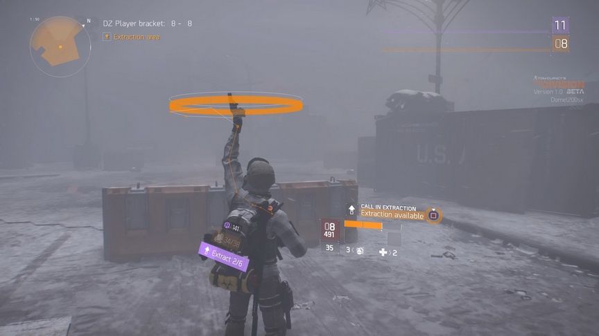The Division beta - wzywanie śmigłowca