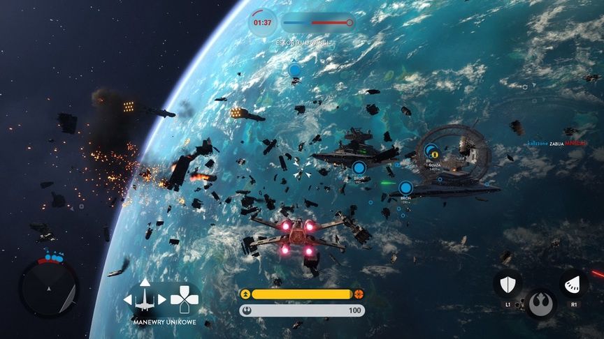 Star Wars: Battlefront - bitwa w kosmosie
