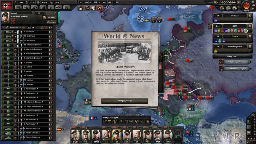 Hearts of Iron IV - upadek Warszawy