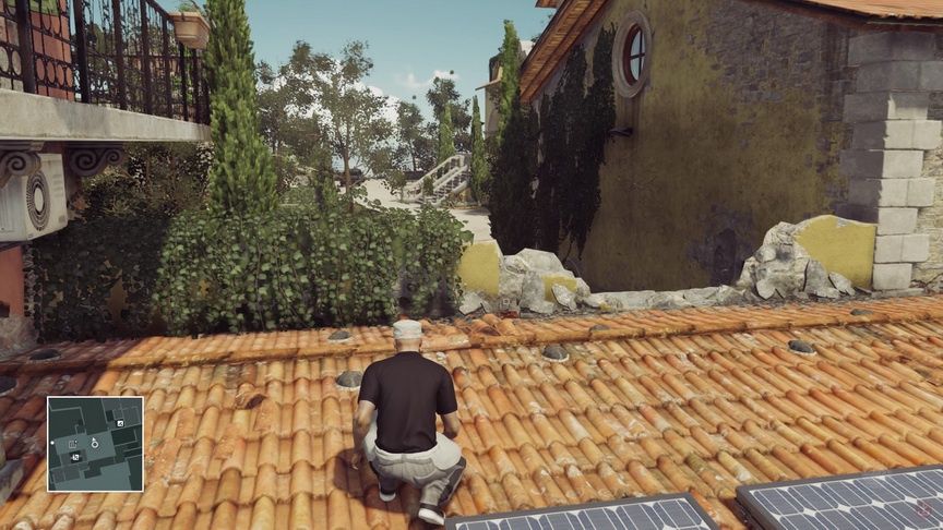Hitman - czajenie się na dachu