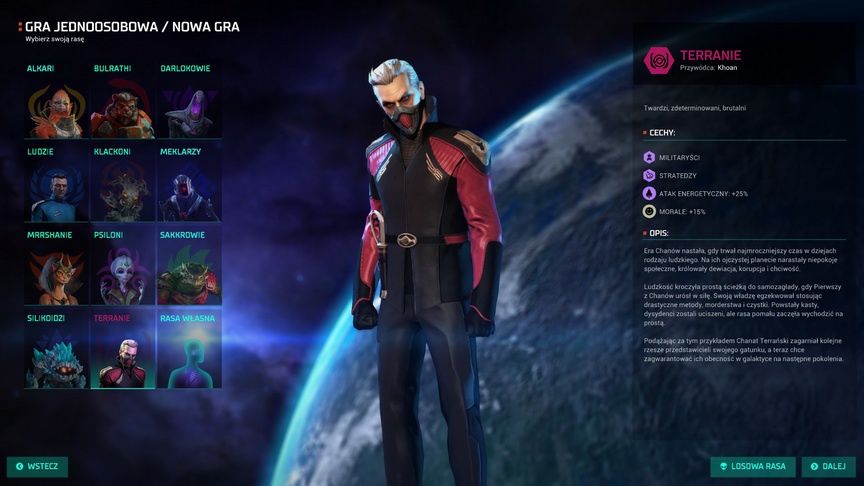 Master of Orion - rasa Terran
