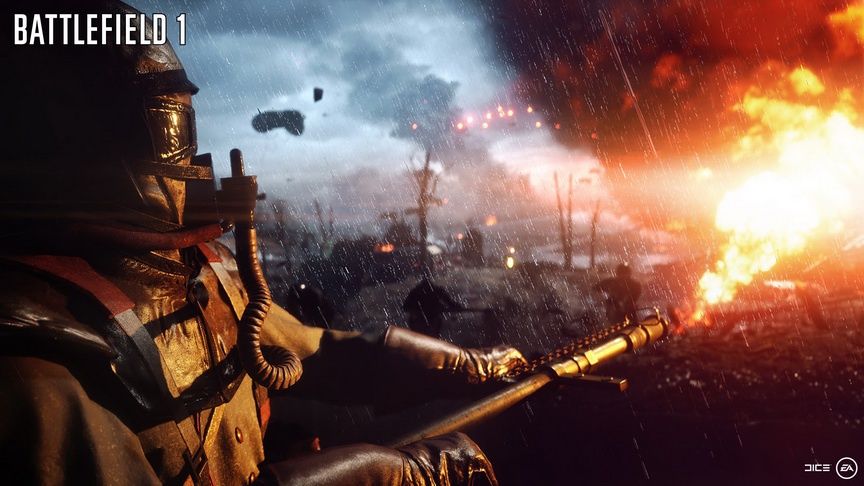 Realizm w Battlefield 1 -miotacz płomieni