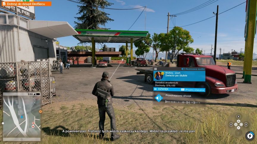 Watch Dogs 2 - podsłuchiwanie przechodniów