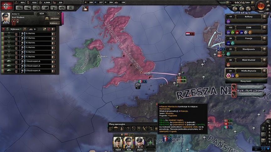 Hearts of Iron IV - przygotowania do desantu