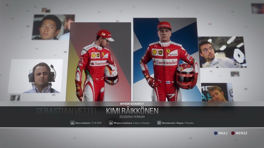 F1 2016 - prezentacja zawodnika