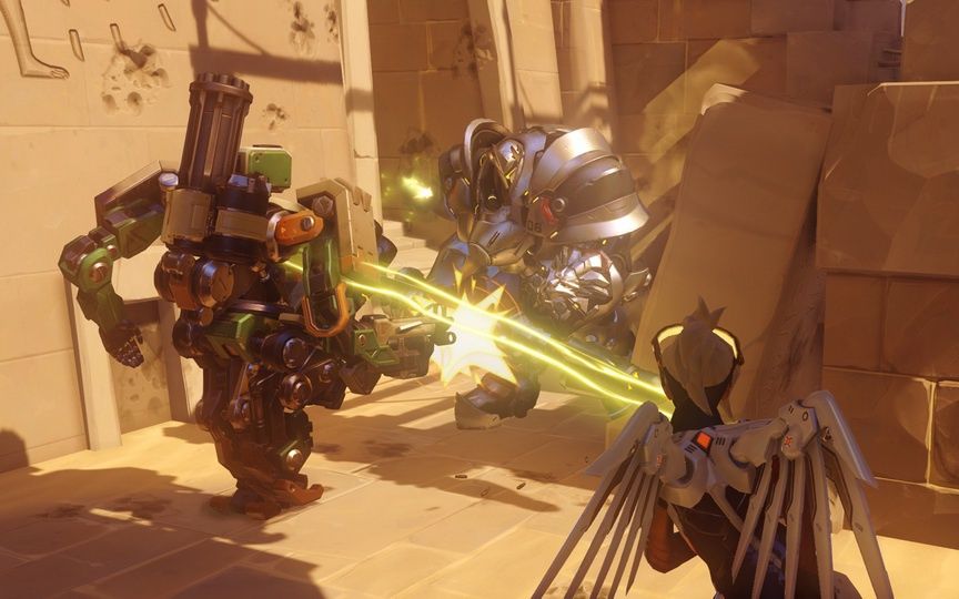 Overwatch - przepychanka w wąskim przejściu