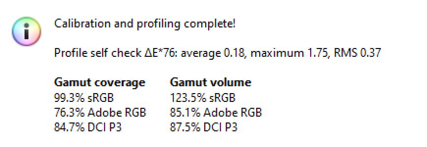 Gigabyte M34WQ - raport z badania pokrycia gamutów