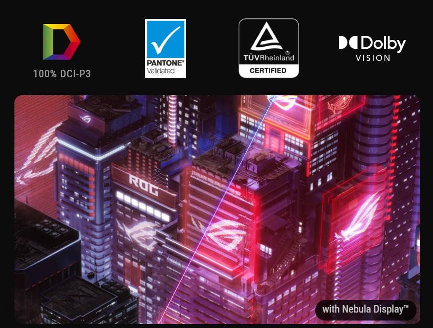 ASUS ROG Nebula HDR - kalibracja Pantone