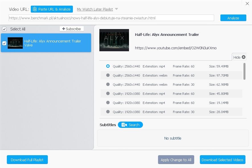 VideoProc Downloader