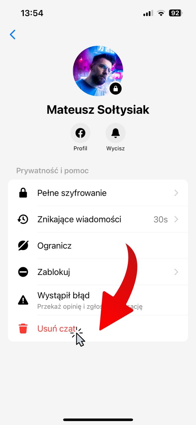Tajne wiadomości Messenger