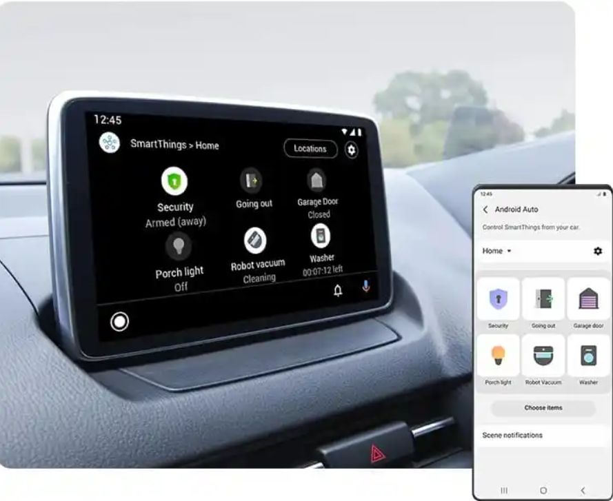 Android Auto Samsung SmartThings