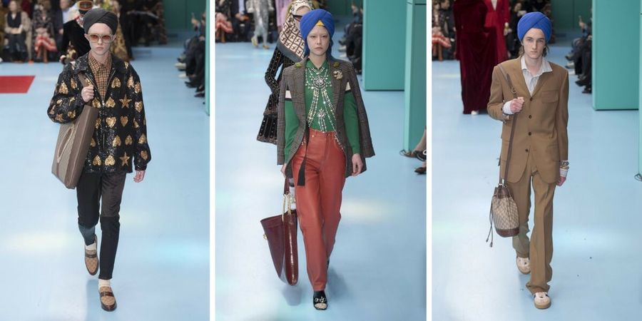 Wpadka Gucci z turbanami Sikha - zdjęcia z wybiegu