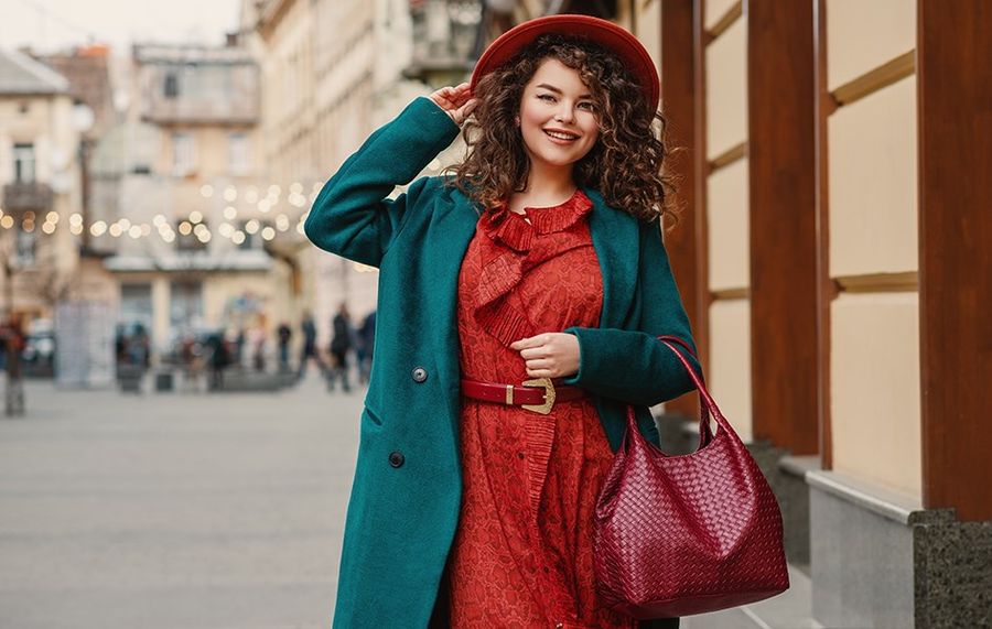 stylizacja plus size na jesień
