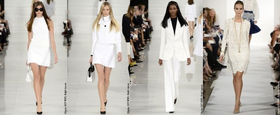 <p>W tym sezonie biel powraca w wielkim stylu!</p><p>Na wybiegach królują stylizacje w wersji white total look!</p><p>Kto promuje w tym sezonie ten kolor?</p>