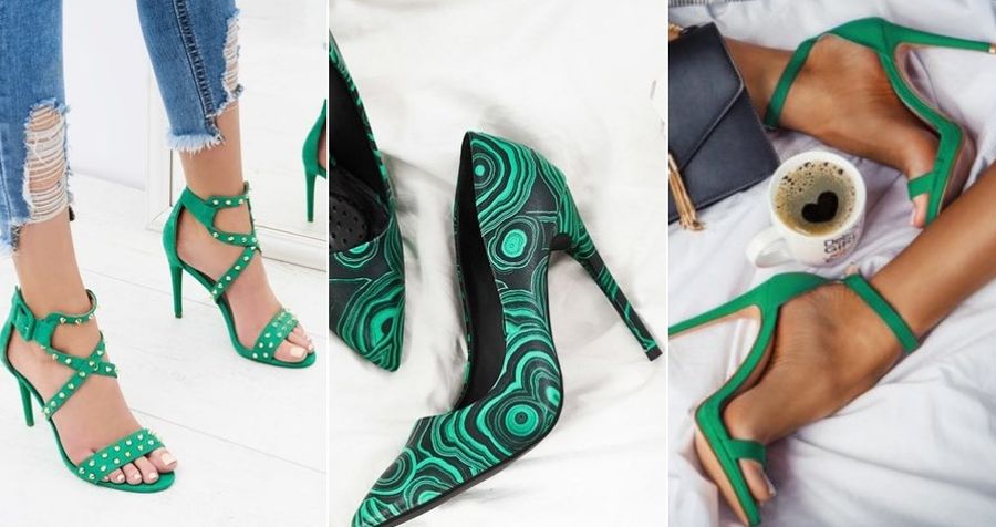 Zielone buty