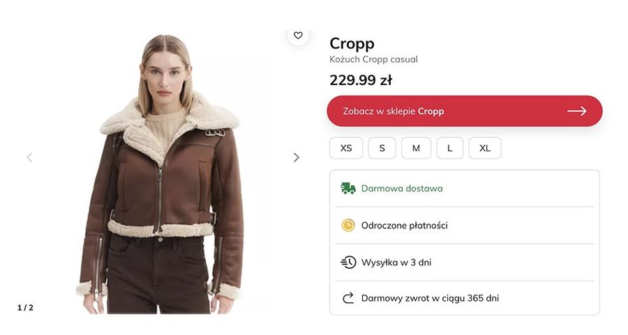 Ta kurtka z Cropp to idealny wybór na zimę