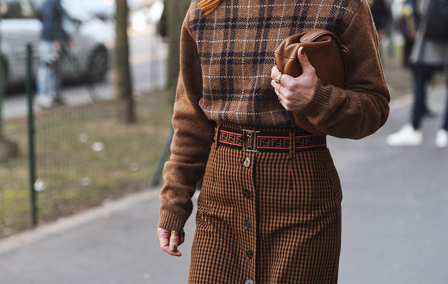 sweter fendi i spódnica