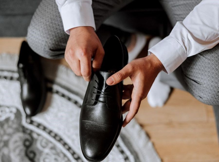 Eleganckie buty na wesele.
