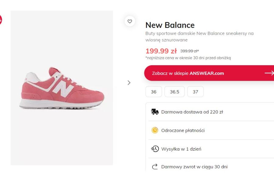 Modne New Balance z wyprzedaży na morele.lol