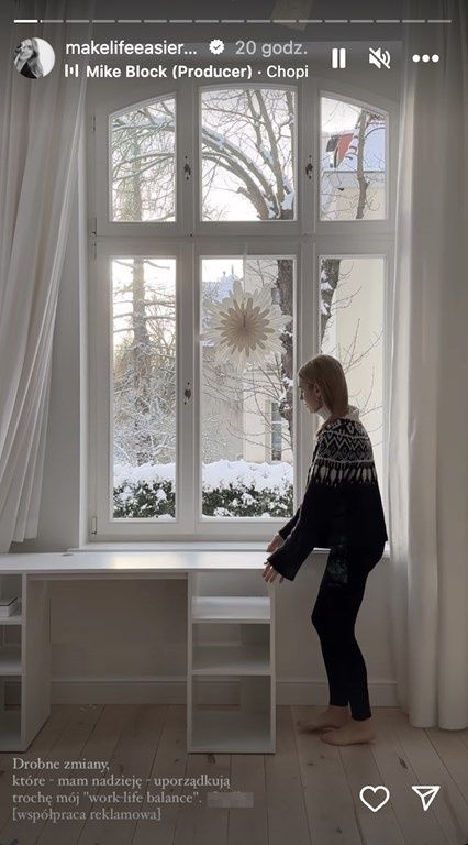 Kasia Tusk nosi sweter w norweski wzór
