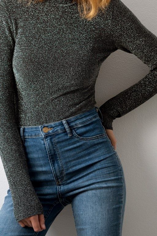 metaliczne body damskie