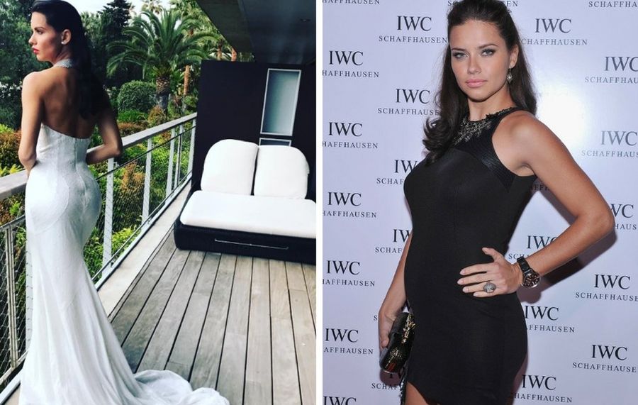 Adriana Lima w stylizacjach eksponujących sylwetkę