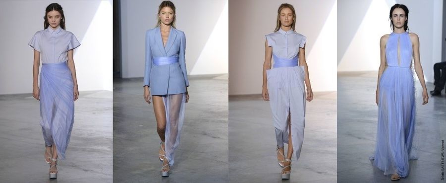<p>Baby Blue - jeden z mocniejszych trendów tego sezonu! Światowi projektanci rozpieszczają nas różnymi odcieniami błękitu. Baby blue może występować w różnych odcieniach. Od rozbielonego niebieskiego, wpadającego w fiołkowy odcień, w szarość, a nawet w srebro. Najsłodsze wydanie pastelowego błękitu to zdecydowanie tiffany blue, czyli odcień kultowych pudełeczek Tiffany’ego.</p>