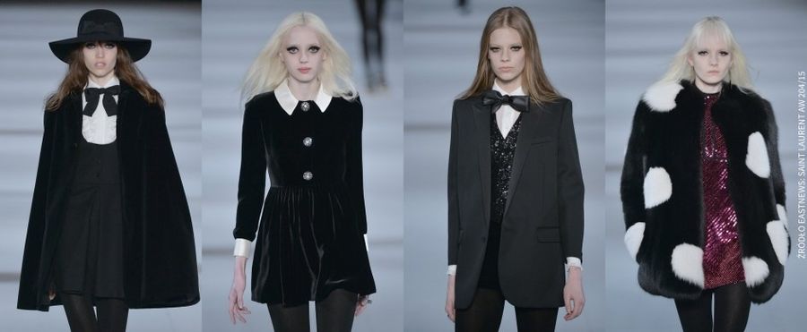 <p>Black & White to jedna z mocniejszych tendencji w tym sezonie. Na pokazach możemy zauważyć minimalistyczne stylizacje, jak również kalejdoskopowe połączenia. Giambatista Valli zaprojektował rozkloszowane sukienki i płaszcze w abstrakcyjne, biało-czarne wzory. Projektant wykorzystał w konstrukcji pudełkowe formy. W kolekcji Matthew Williamson dominują odważne wzory.</p>