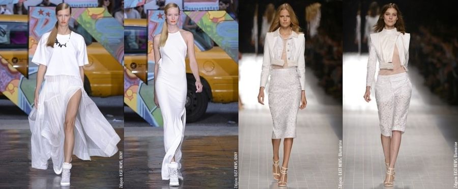 <p>W tym sezonie biel powraca w wielkim stylu!</p><p>Na wybiegach królują stylizacje w wersji white total look!</p><p>Kto promuje w tym sezonie ten kolor?</p>