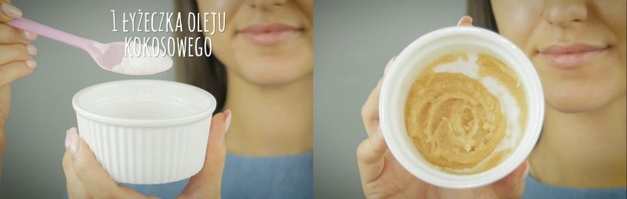 Naturalny peeling ust - krok po kroku.