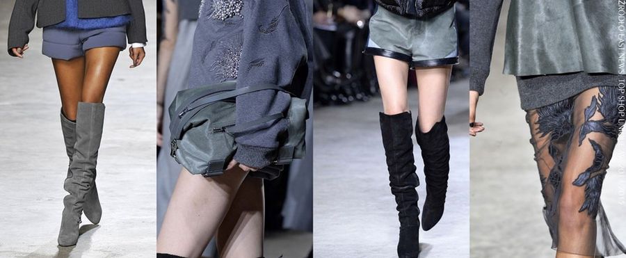 <p>W jesienno-zimowym sezonie czerń zastępujemy różnymi odcieniami szarości. Ten trend najlepiej wygląda w wersji total look. Miksujemy jasne, delikatne szarości z połyskującym srebrem lub intensywnym grafitem. </p>