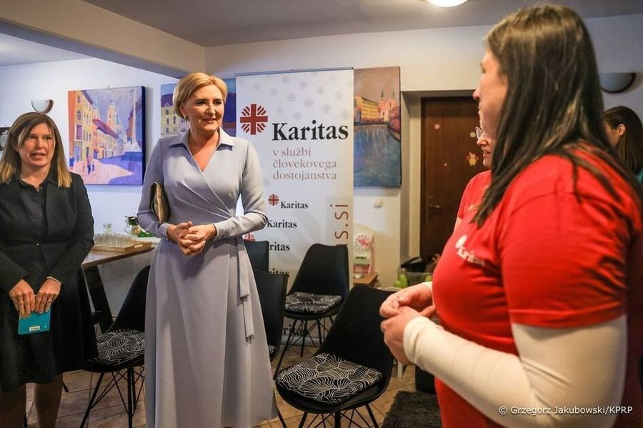 Agata Duda zaskoczyła doborem sukienki