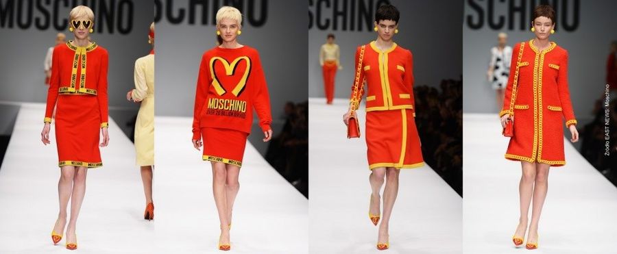 <p>Na światowych wybiegach możemy zobaczyć czerwone płaszcze, poncza, sukienki i spódnice oraz wysokie kozaki. Giorgio Armani postawił na czerwień od stóp do głów. Giambattista Valli zaprezentował kaszmirowe, mięsiste płaszcze, długie, jedwabne suknie oraz czerwone detale. Christian Dior powrócił do asymetrycznych krojów i klasycznych, dwurzędowych płaszczy.</p>