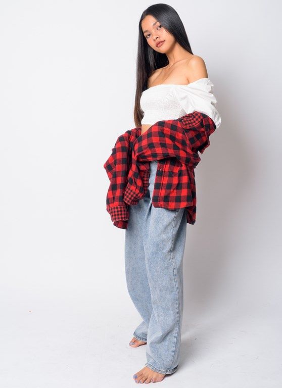 koszula damska oversize w stylizacji sportowej