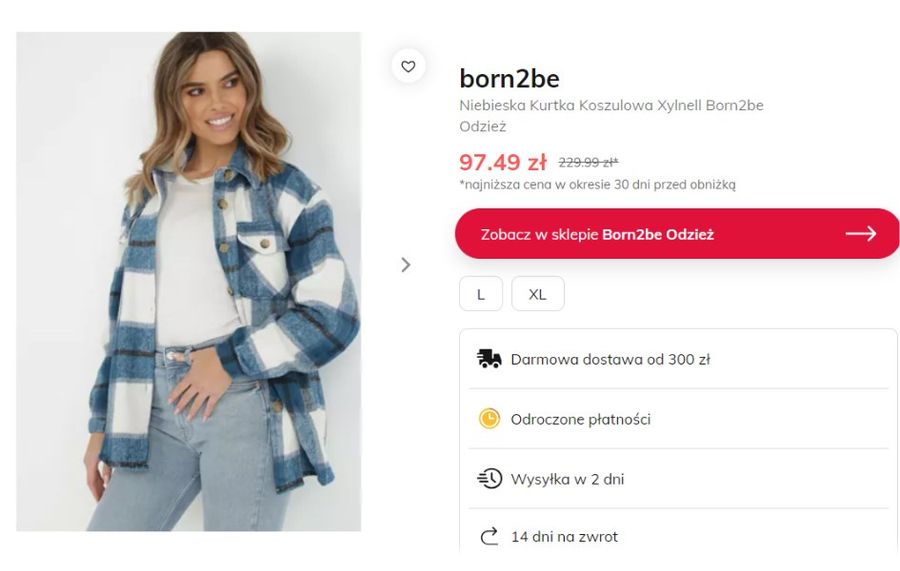 Modne kurtki wiosenne z wyprzedaży w Born2be
