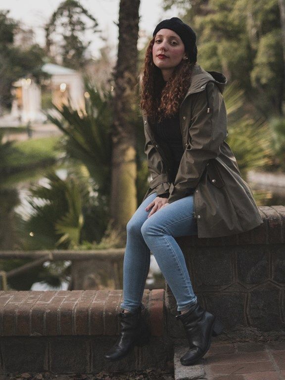 kurtka parka damska wiosenna zielona