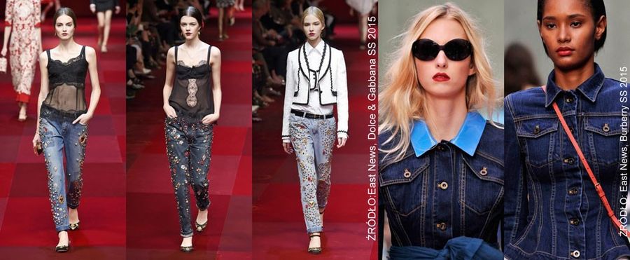 <p>Jak nosić jeansowe ubrania? Możemy postawić na jeansowy Total Look, ale uważajmy na odcień tkaniny. Ciekawą propozycją jest jasna, błękitna koszula, zestawiona z ciemniejszymi, granatowymi spodniami. Propozycja w wersji romantycznej to koronkowa, biała maxi, połączona z jeansową kamizelką lub kurtką, najlepiej w jasnym odcieniu. Jeżeli mamy ochotę na bardziej zdecydowaną stylizację, czerwoną koszulę w kratę, połączmy z jeansami o luźnym, boyfriendowym kroju z przetarciami.</p>