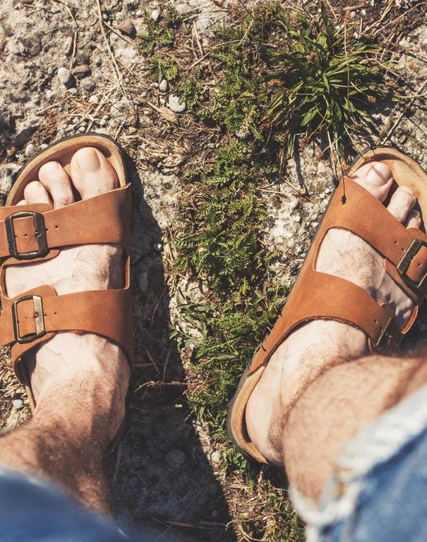 Sandały w stylu Birkenstock