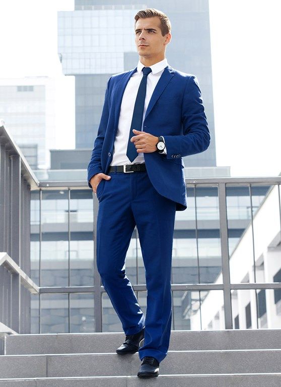 czarne buty do granatowego garnituru