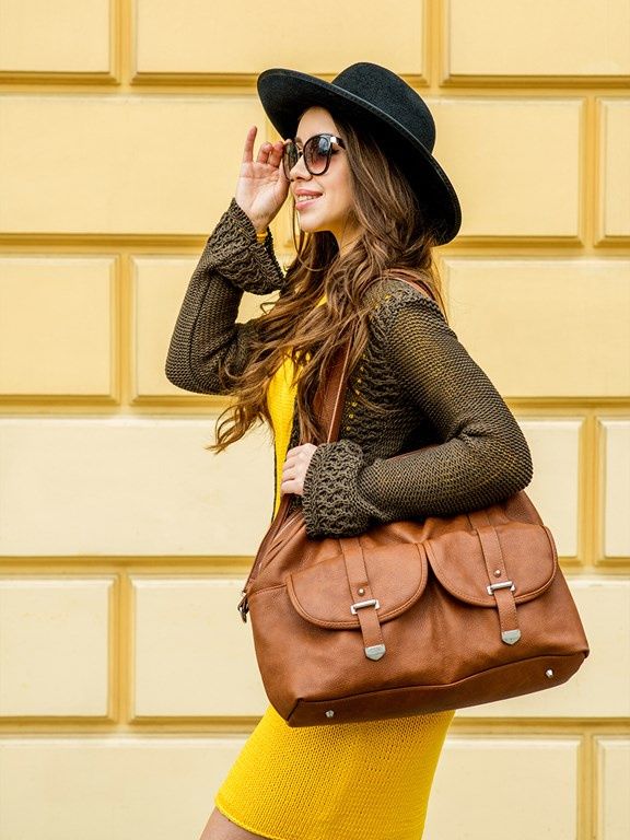 duze torby damskie shopper brazowa skorzana torebka dla kobiety