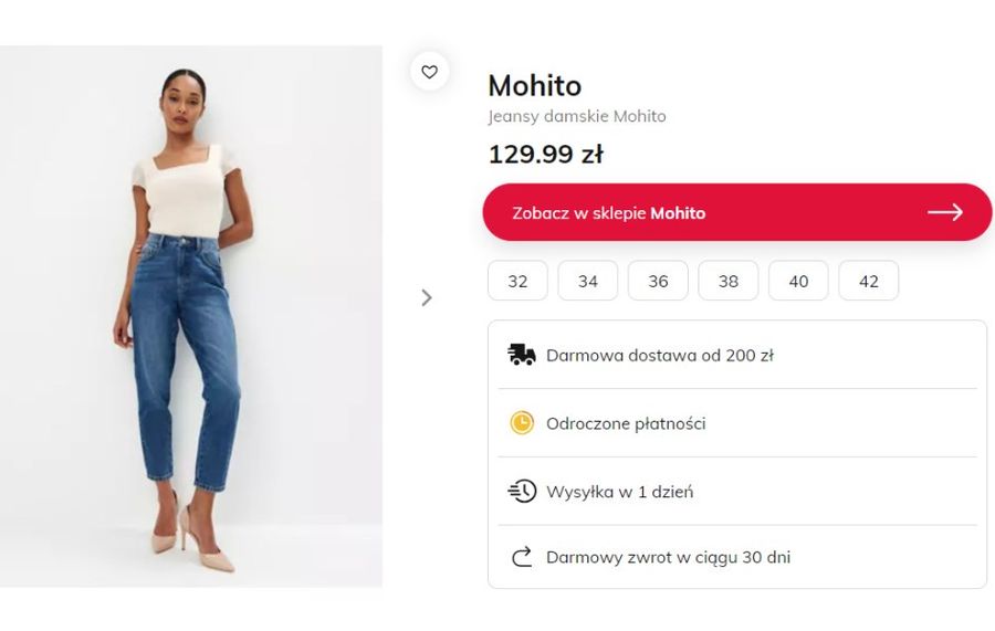 Idealne mom jeans z Mohito