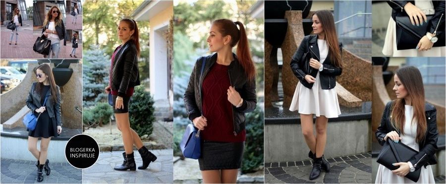 <p>Czerń jest stylowa i elegancka, potrafi też być rockowa. W sezonie jesień/zima 2015 jest to jeden z wiodących kolorów. Zobaczcie stylizacje blogerki <a href="http://domodi.pl/profil-uzytkownika/736">Olqeczka</a>!</p>