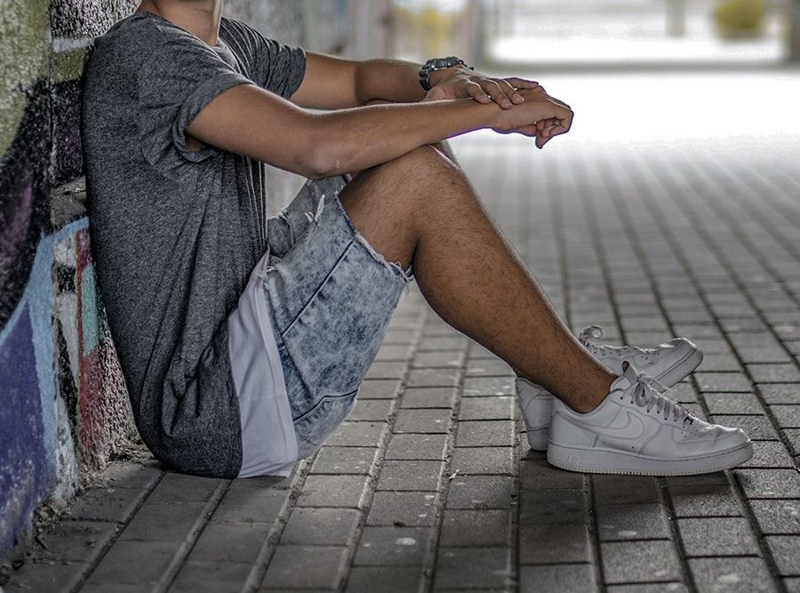 buty nike air force one w męskiej stylizacji