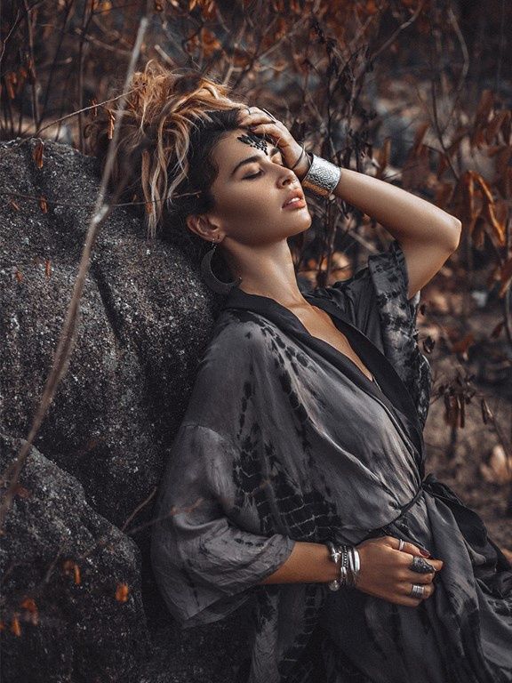 zodiakara stylizacje inspiracja natura jedwab len bawelna